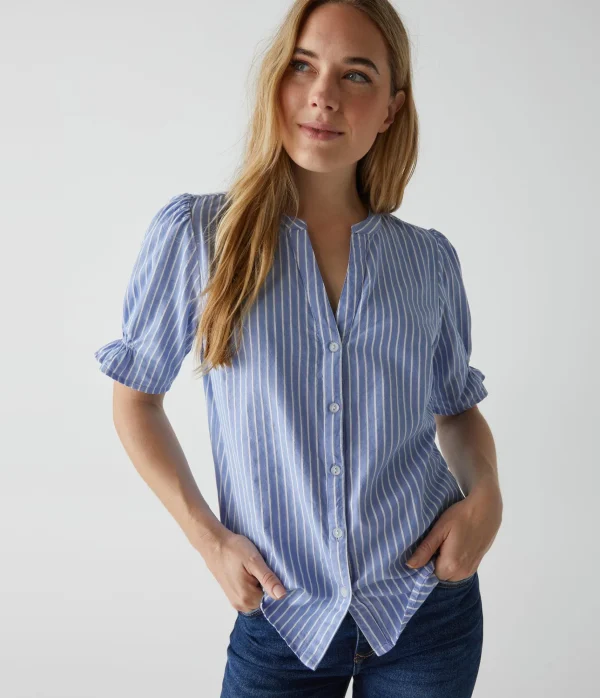 Michael Stars Eva Button Down Shirt- Tops, Blouses & Shirts