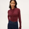 Michael Stars Evelyn Ruched Top- Tops, Blouses & Shirts | T-Shirts