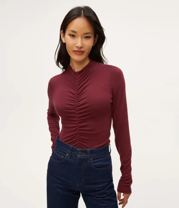 Michael Stars Evelyn Ruched Top- Tops, Blouses & Shirts | T-Shirts