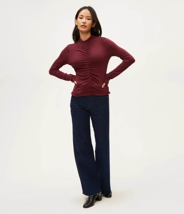 Michael Stars Evelyn Ruched Top- Tops, Blouses & Shirts | T-Shirts