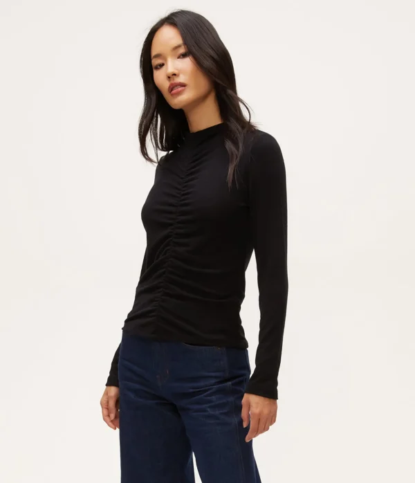 Michael Stars Evelyn Ruched Top- Tops, Blouses & Shirts | T-Shirts