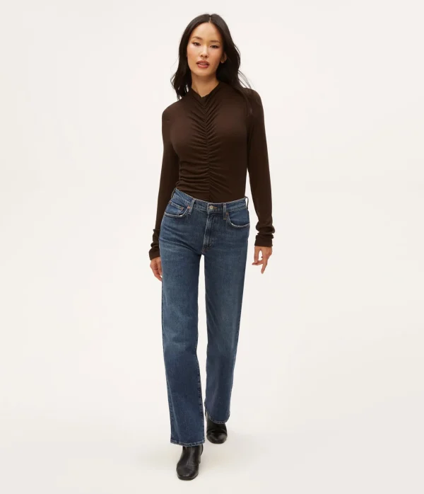 Michael Stars Evelyn Ruched Top- Tops, Blouses & Shirts | T-Shirts