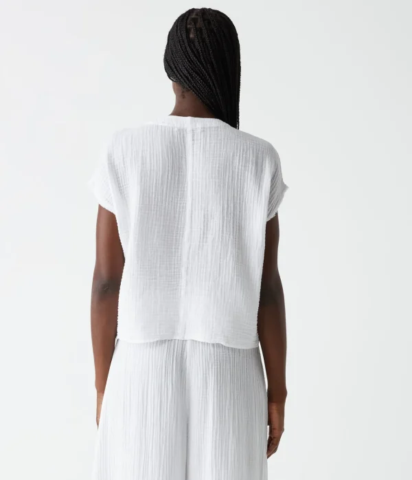 Michael Stars Evie Gauze Surplice Top- Tops, Blouses & Shirts