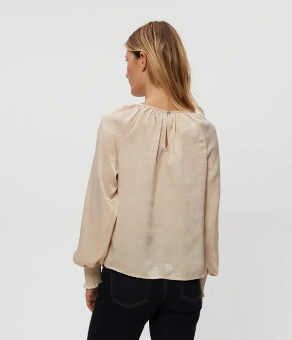 Michael Stars Fabi Hammered Satin Top- Tops, Blouses & Shirts