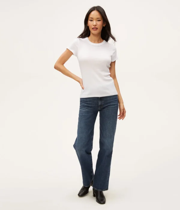 Michael Stars Fallon Shine Tee- T-Shirts | Shine T-Shirts