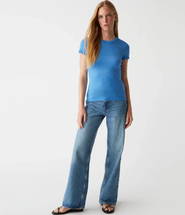Michael Stars Fallon Shine Tee- T-Shirts | Shine T-Shirts