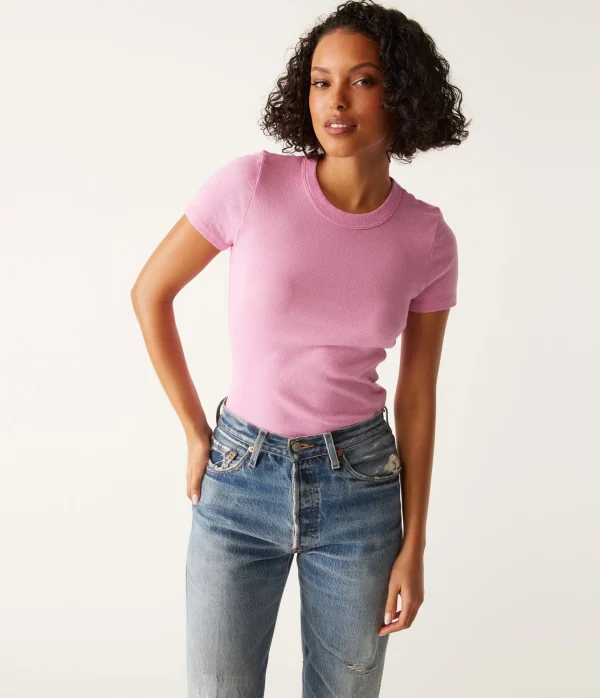 Michael Stars Fallon Shine Tee- T-Shirts | Shine T-Shirts