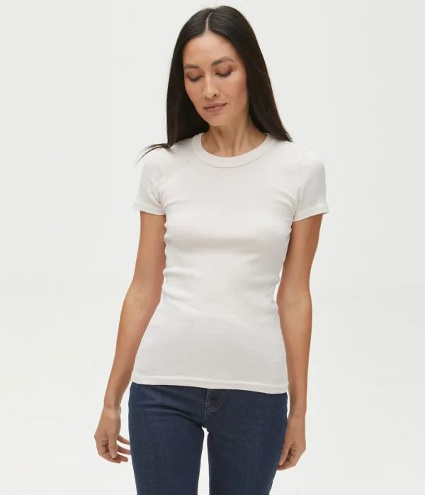 Michael Stars Fallon Shine Tee- T-Shirts | Shine T-Shirts