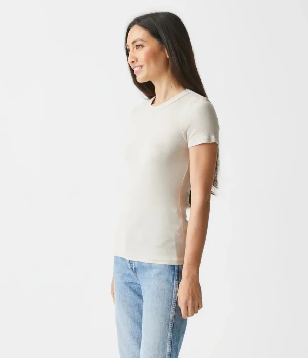 Michael Stars Fallon Shine Tee- T-Shirts | Shine T-Shirts