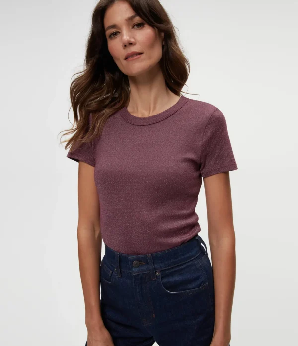 Michael Stars Fallon Shine Tee- T-Shirts | Shine T-Shirts