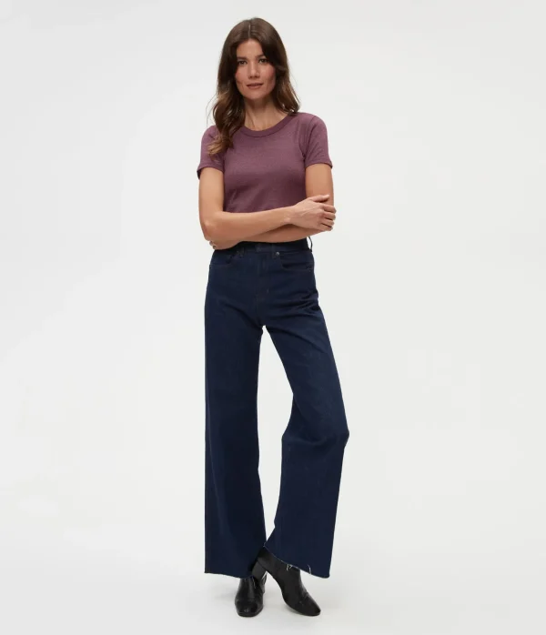 Michael Stars Fallon Shine Tee- T-Shirts | Shine T-Shirts