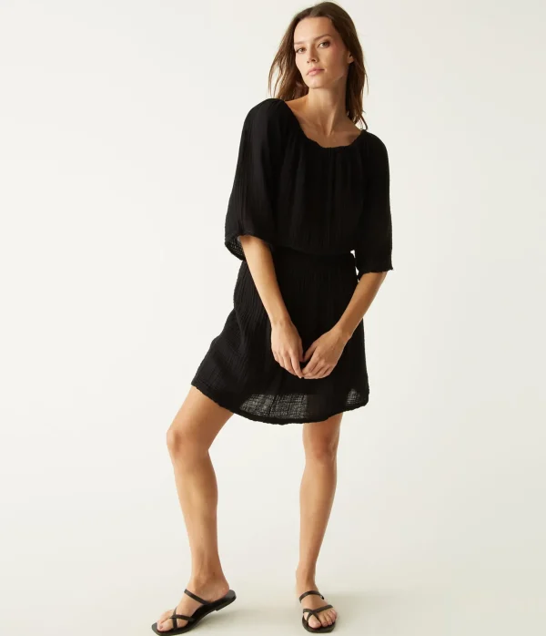 Michael Stars Fernanda Gauze Convertible Dress- Dresses | Mini Dresses