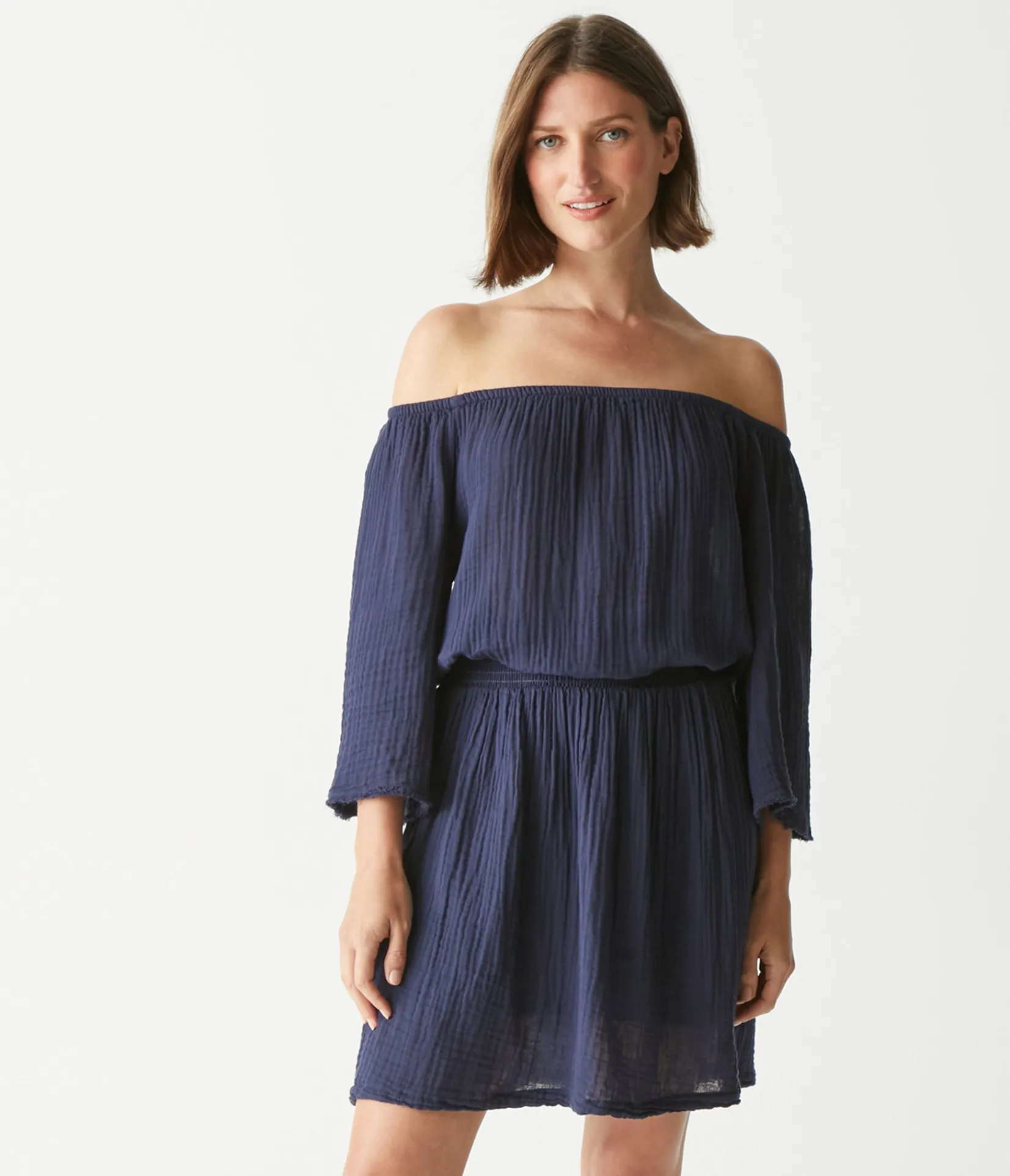 fernanda_gauze_convertible_dress_16.webp Michael Stars Fernanda Gauze Convertible Dress- Dresses | Mini Dresses