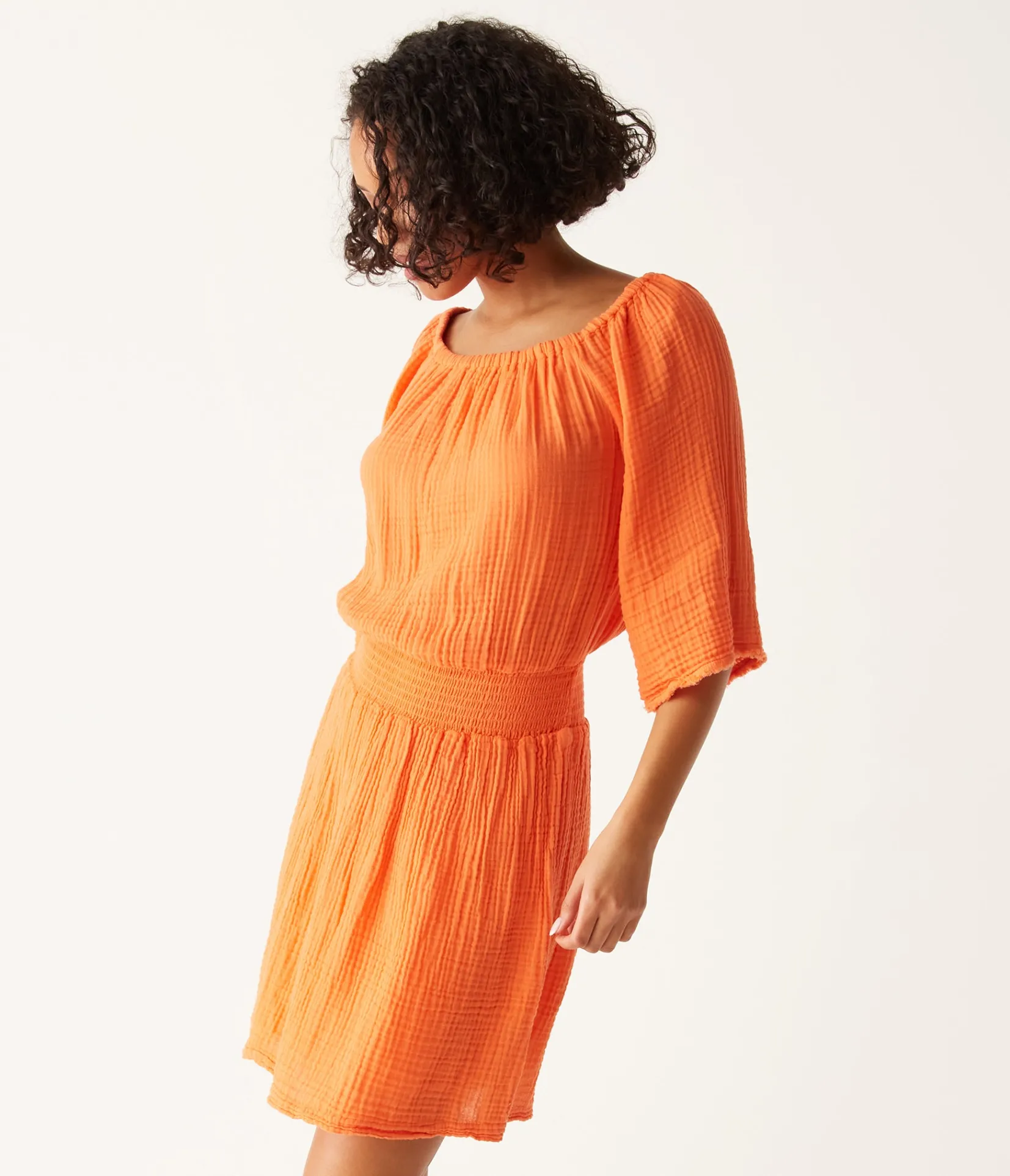 fernanda_gauze_convertible_dress_6.webp Michael Stars Fernanda Gauze Convertible Dress- Dresses | Mini Dresses