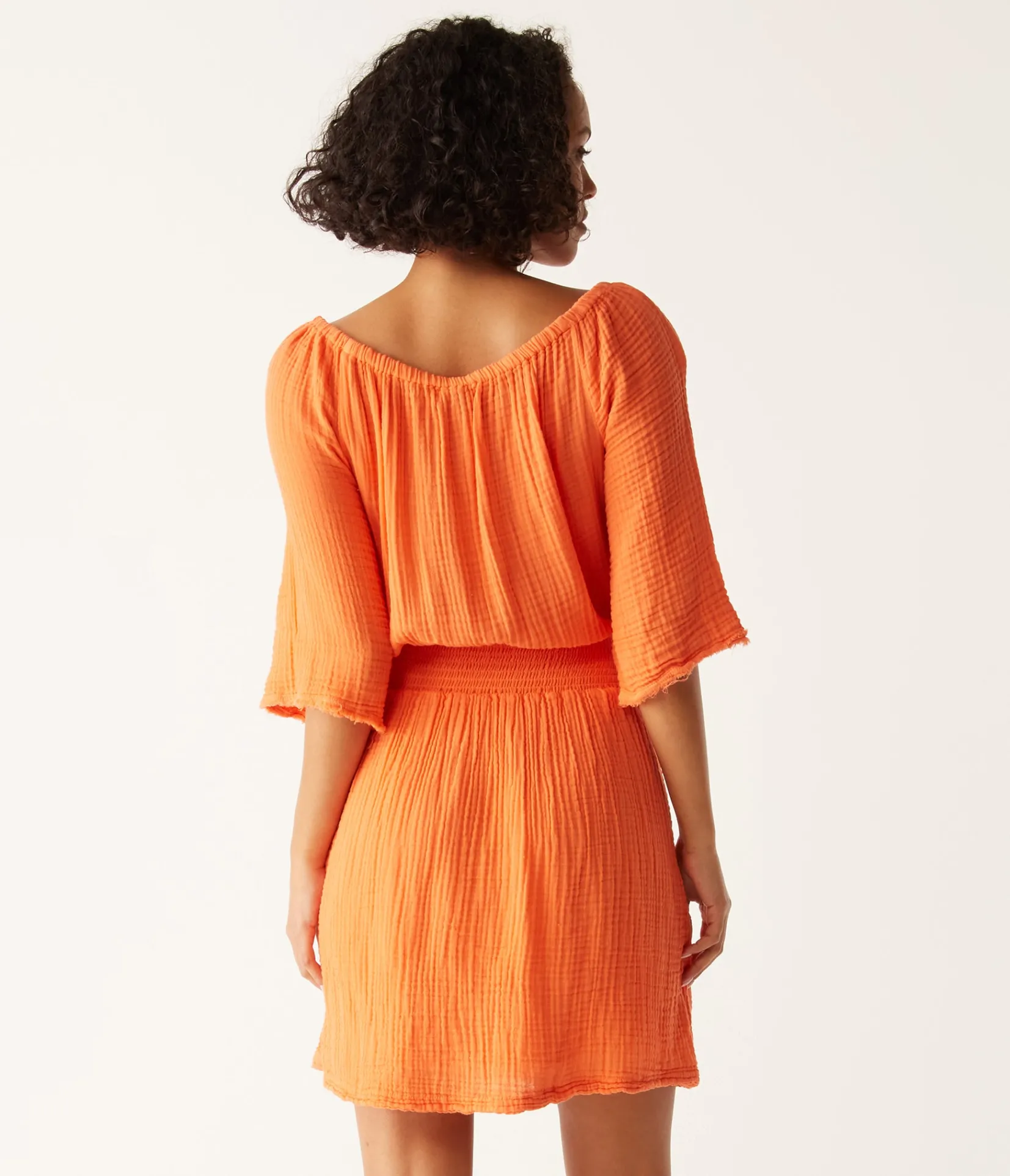 fernanda_gauze_convertible_dress_7.webp Michael Stars Fernanda Gauze Convertible Dress- Dresses | Mini Dresses