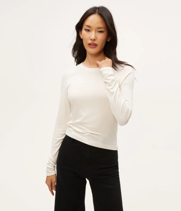 Michael Stars Finn Crew Neck Top- T-Shirts