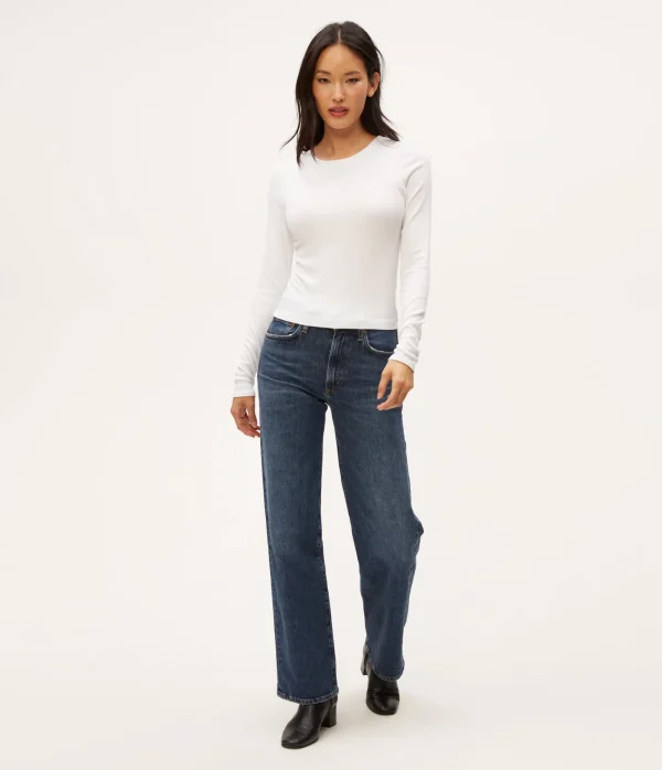 Michael Stars Finn Crew Neck Top- T-Shirts