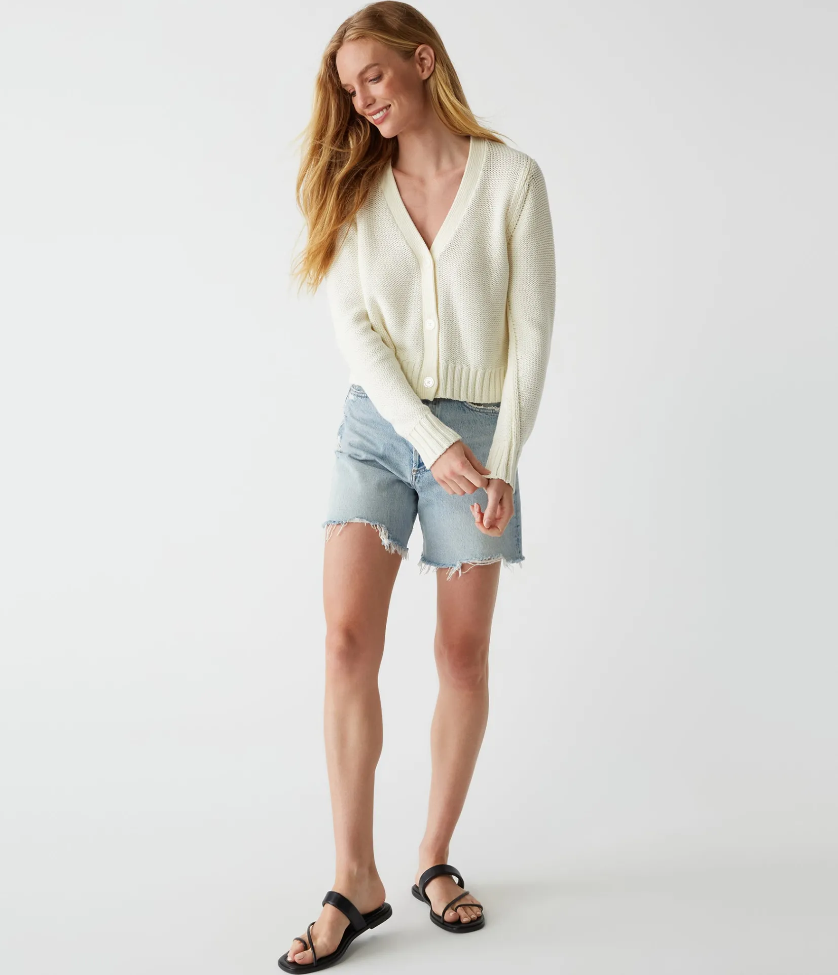fran_cropped_cardigan_1.webp Michael Stars Fran Cropped Cardigan- Sweaters & Cardigans