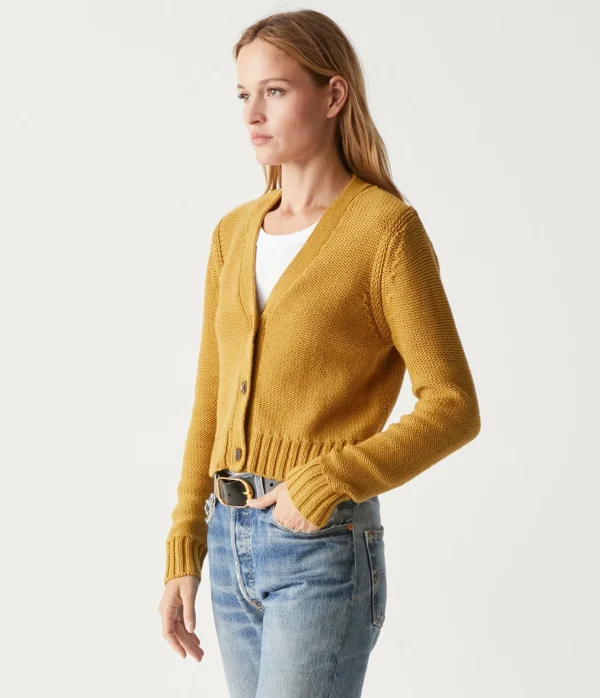 Michael Stars Fran Cropped Cardigan- Sweaters & Cardigans