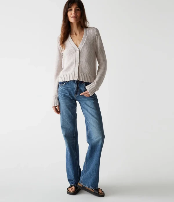Michael Stars Fran Cropped Cardigan- Sweaters & Cardigans