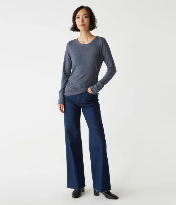 Michael Stars Freja Ruched Top- T-Shirts