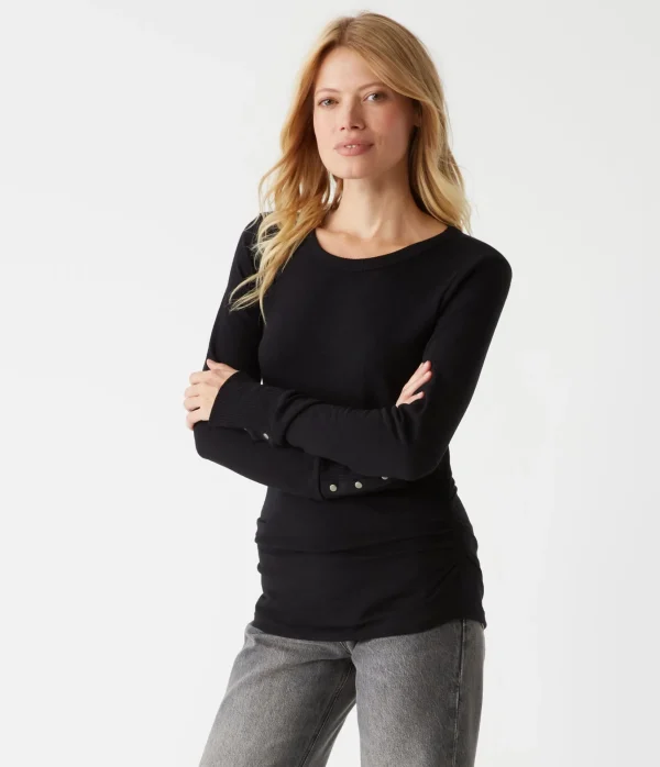 Michael Stars Freja Ruched Top- T-Shirts