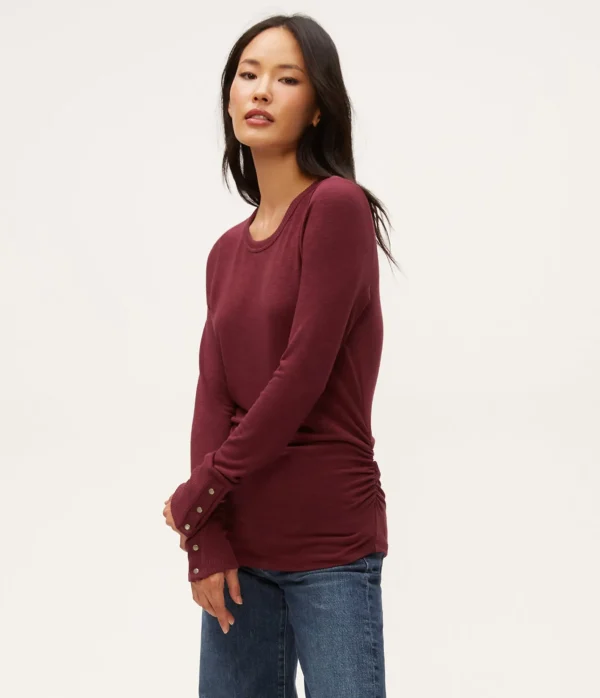 Michael Stars Freja Ruched Top- T-Shirts