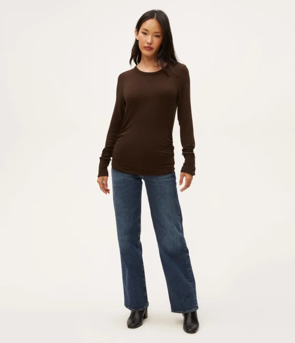 Michael Stars Freja Ruched Top- T-Shirts