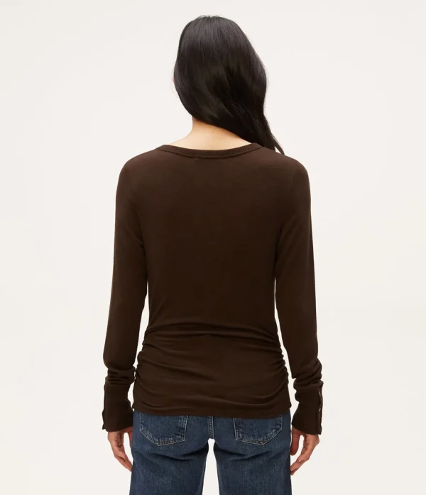 Michael Stars Freja Ruched Top- T-Shirts