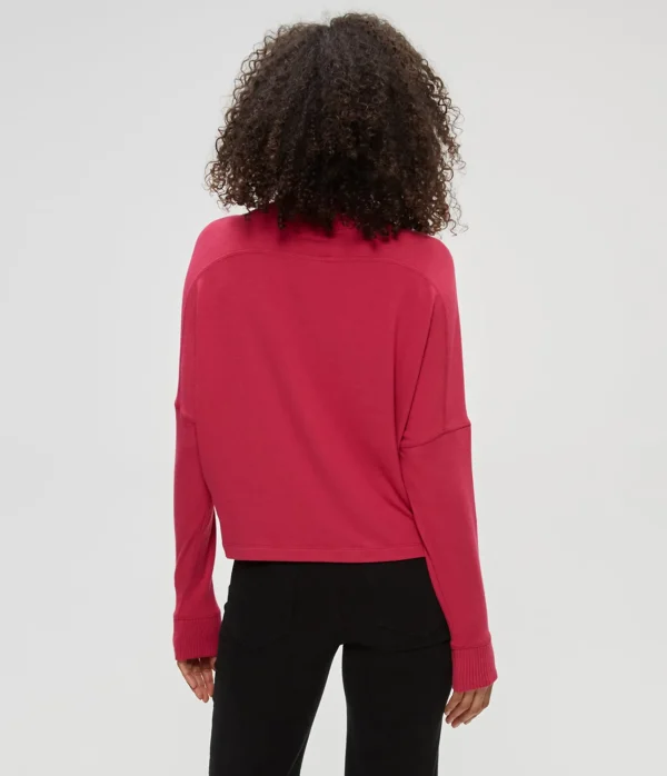 Michael Stars Frida Mock Neck Top- Loungewear