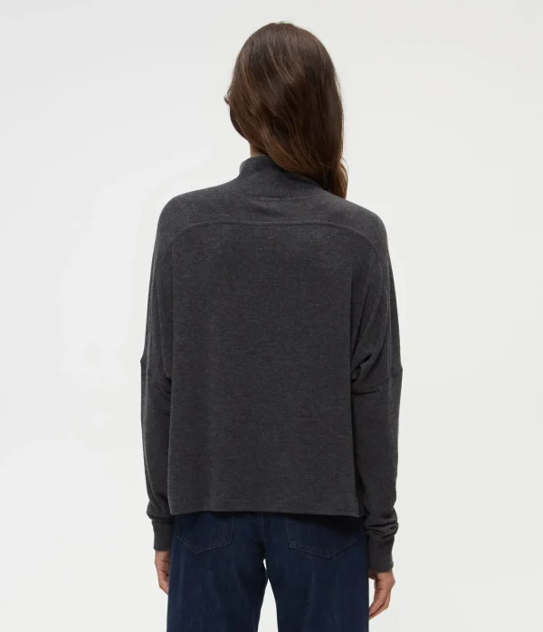 Michael Stars Frida Mock Neck Top- Loungewear