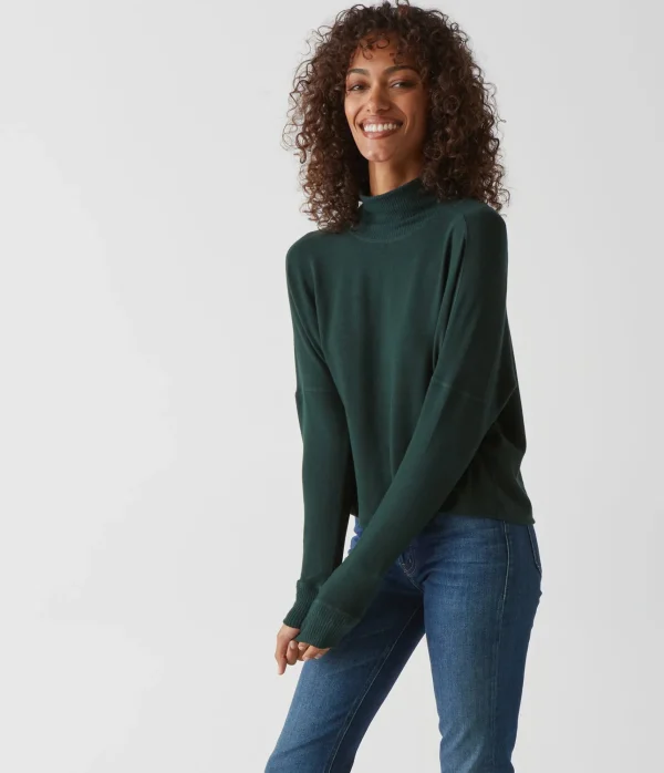 Michael Stars Frida Mock Neck Top- Loungewear