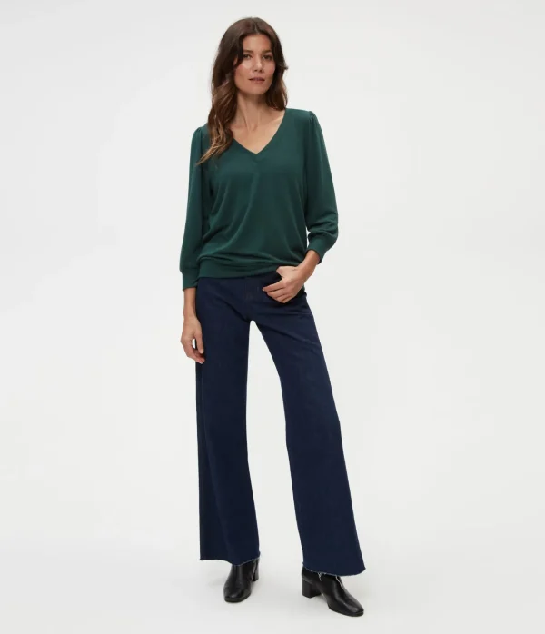 Michael Stars Gabriella V-Neck Top- Loungewear