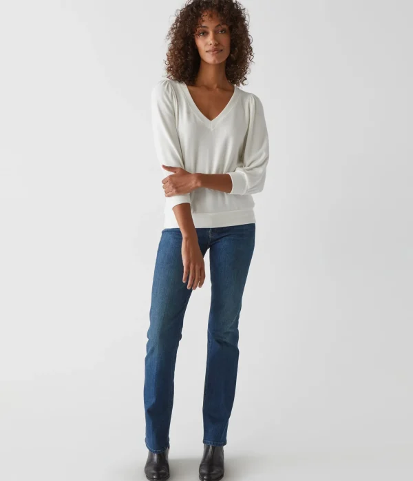 Michael Stars Gabriella V-Neck Top- Loungewear