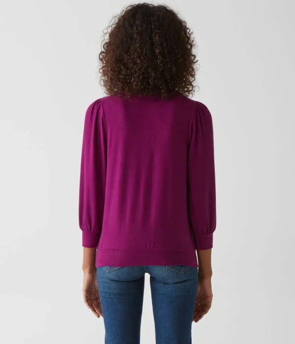 Michael Stars Gabriella V-Neck Top- Loungewear