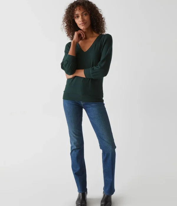 Michael Stars Gabriella V-Neck Top- Loungewear