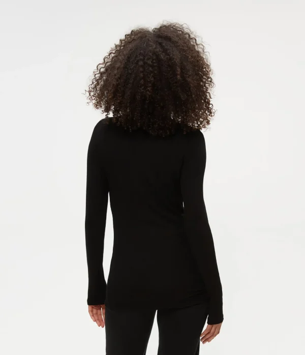 Michael Stars Gail Ribbed Turtleneck- T-Shirts