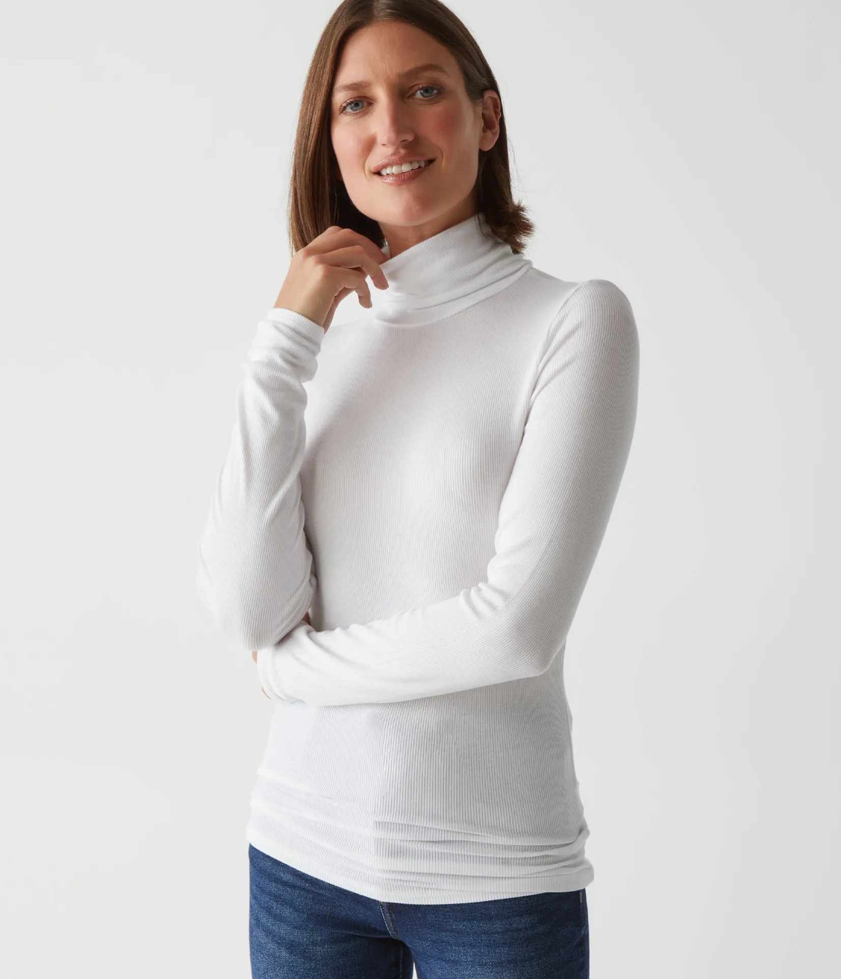 gail_ribbed_turtleneck_4.webp Michael Stars Gail Ribbed Turtleneck- T-Shirts