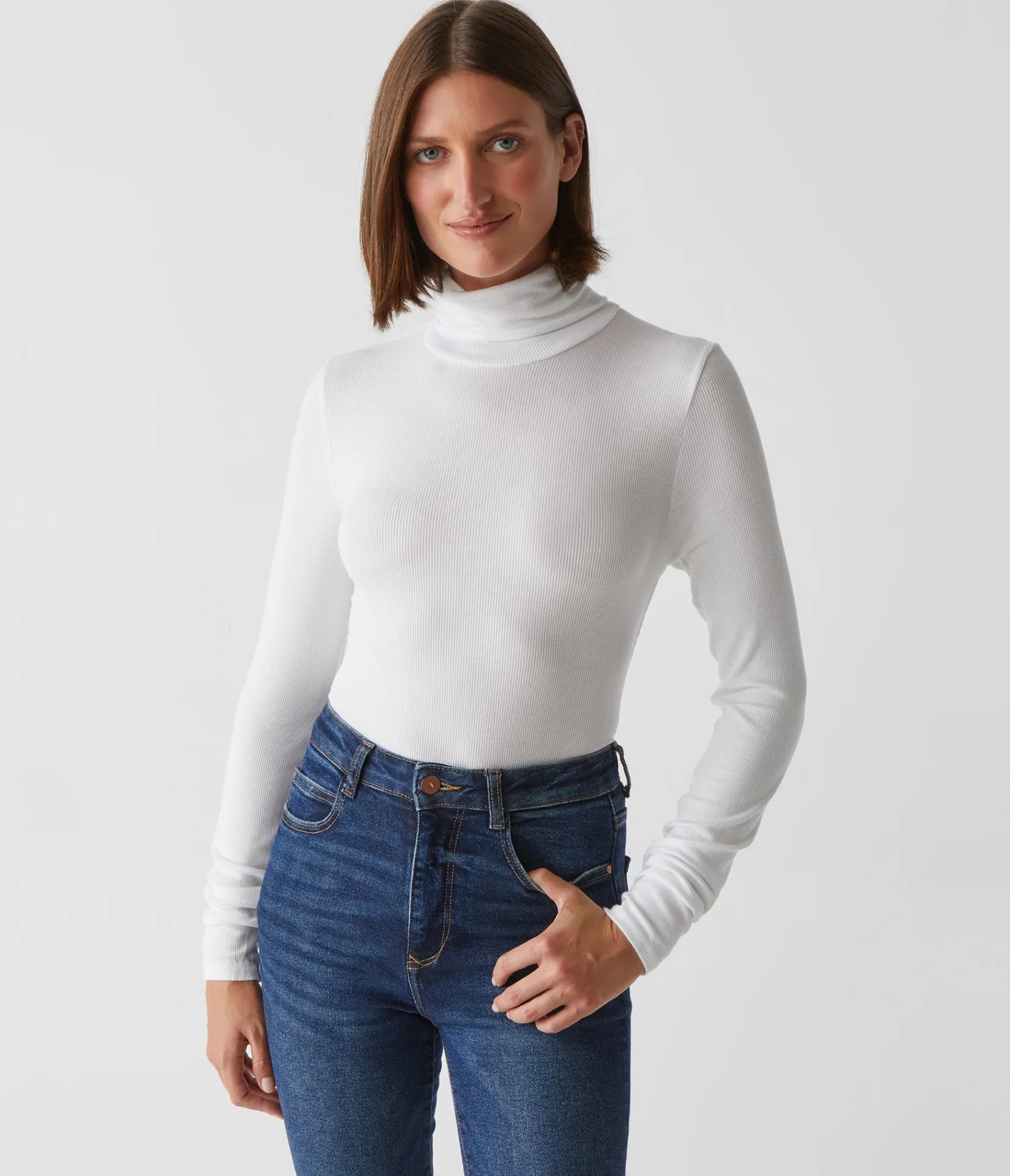 gail_ribbed_turtleneck_5.webp Michael Stars Gail Ribbed Turtleneck- T-Shirts