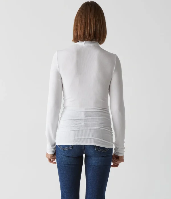 Michael Stars Gail Ribbed Turtleneck- T-Shirts