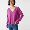 Michael Stars Gemma V-Neck Cashmere Sweater- Sweaters & Cardigans