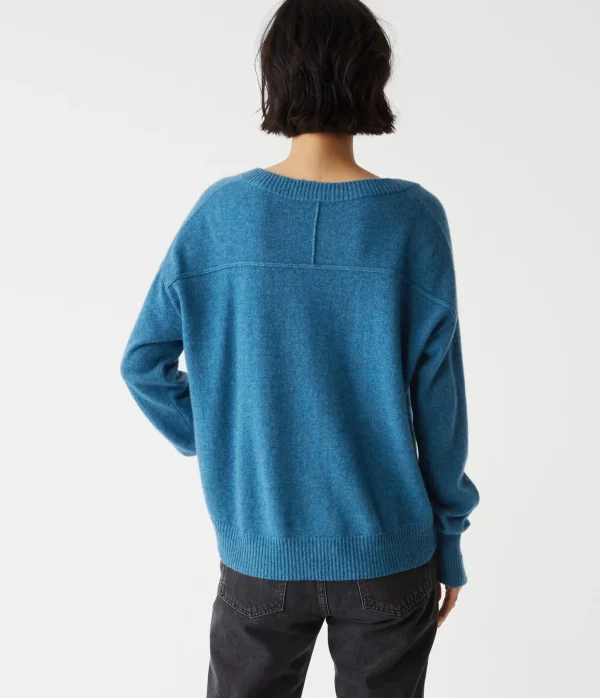 Michael Stars Gemma V-Neck Cashmere Sweater- Sweaters & Cardigans