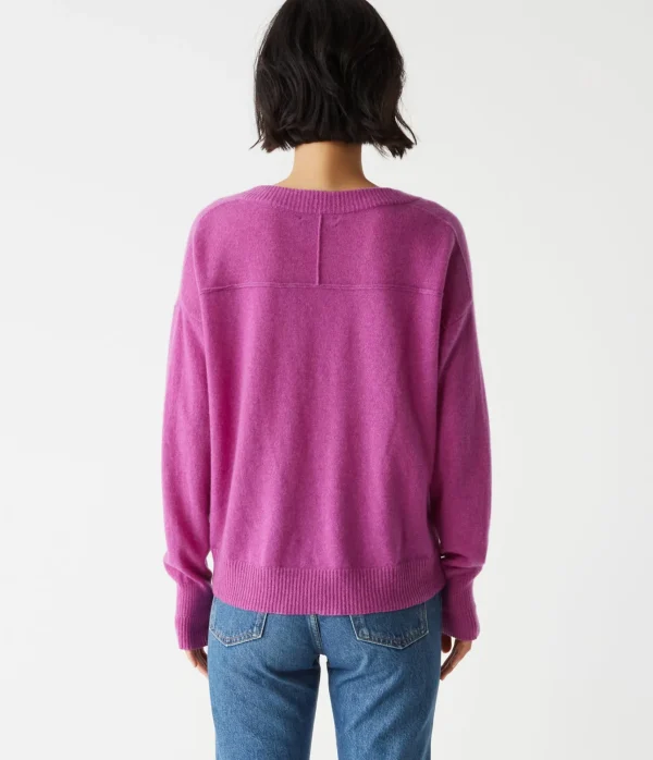 Michael Stars Gemma V-Neck Cashmere Sweater- Sweaters & Cardigans