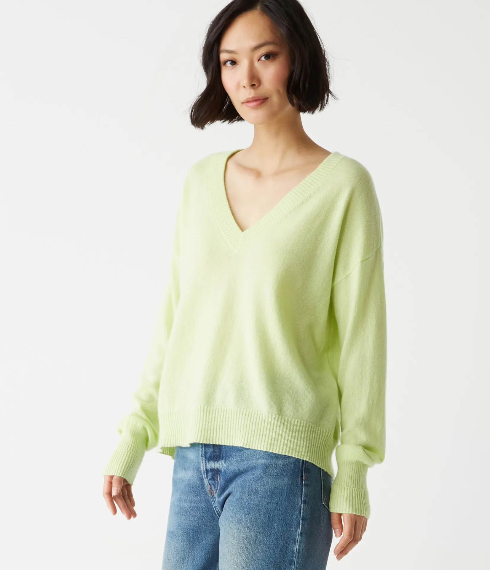 gemma_vneck_cashmere_sweater_6.webp Michael Stars Gemma V-Neck Cashmere Sweater- Sweaters & Cardigans