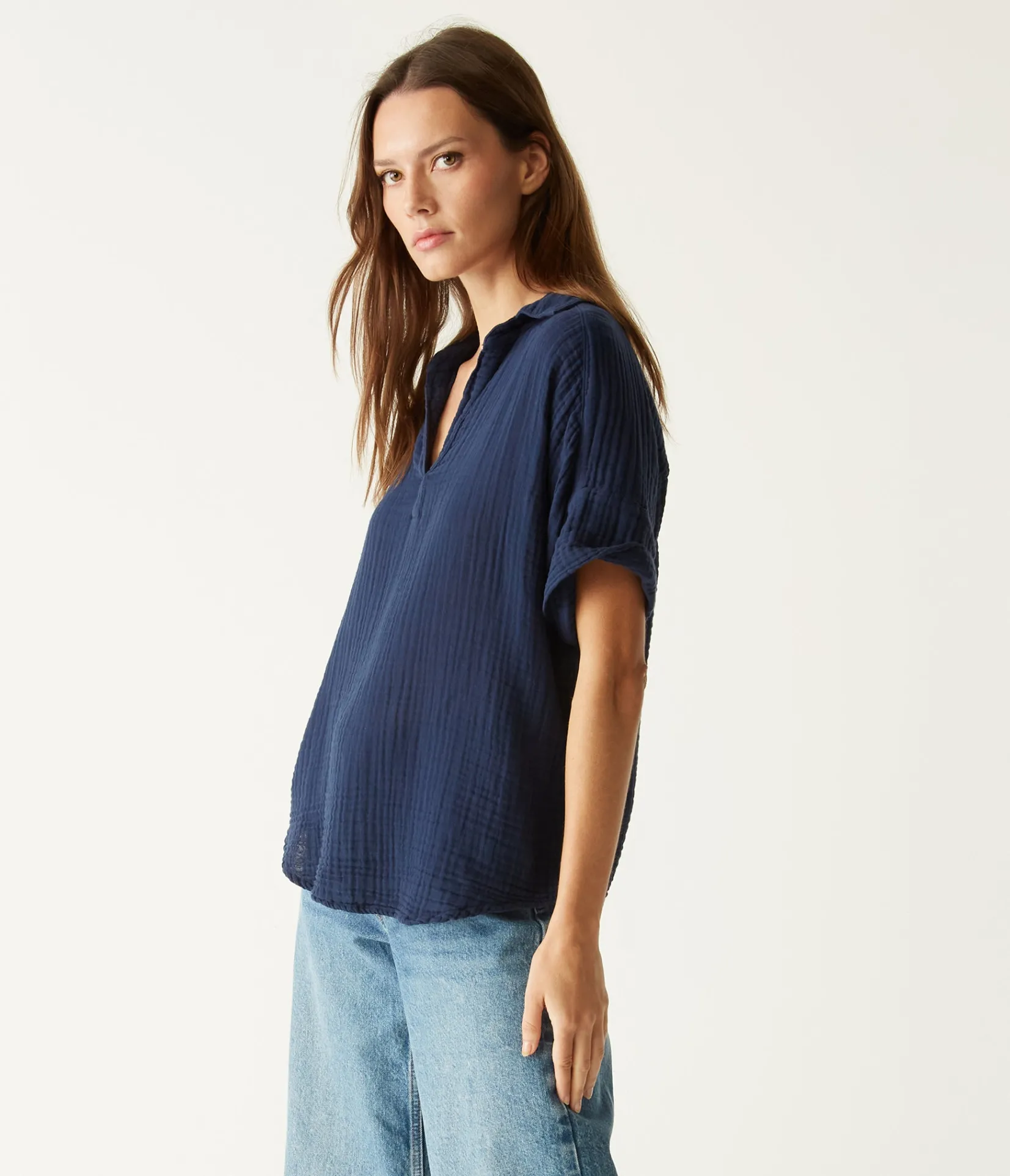 gigi_gauze_popover_top_39.webp Michael Stars Gigi Gauze Popover Top- Tops, Blouses & Shirts
