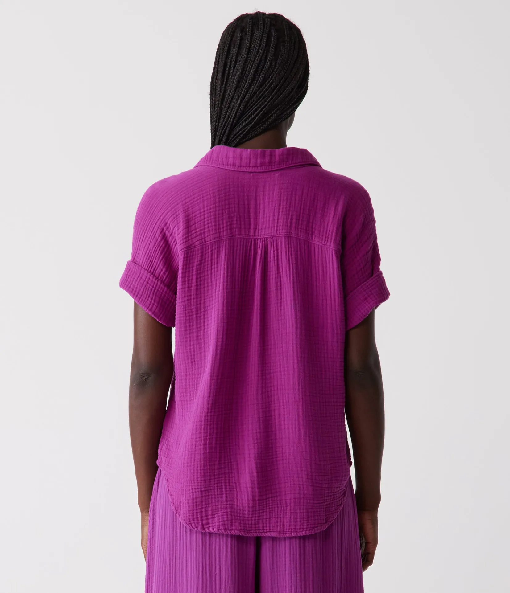 gigi_gauze_popover_top_71.webp Michael Stars Gigi Gauze Popover Top- Tops, Blouses & Shirts
