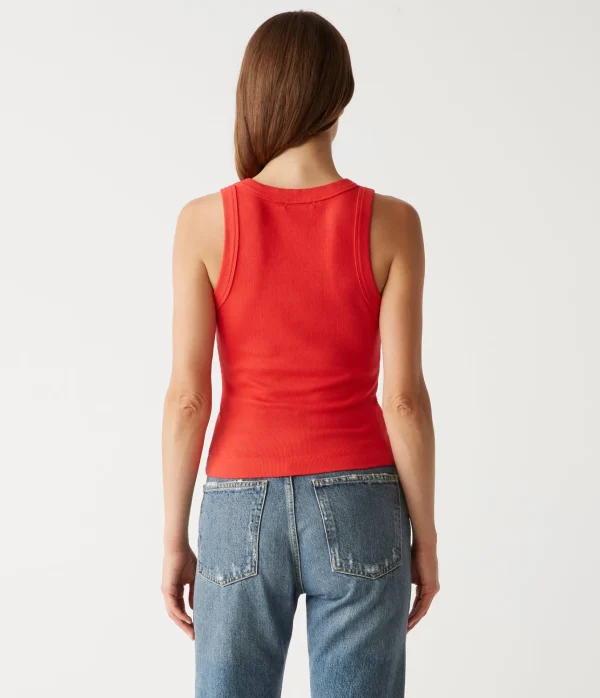 Michael Stars Gina Ribbed Crop Tank- Tank Tops | Ultra Rib T-Shirts