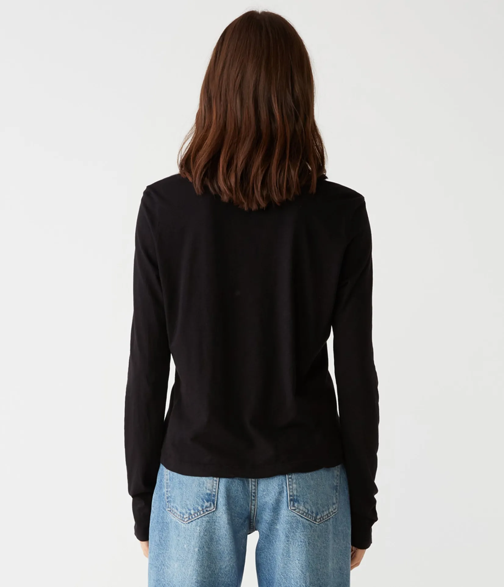 hailie_rib_mixed_tee_15.webp Michael Stars Hailie Rib Mixed Tee- T-Shirts | Supima Cotton T-Shirts