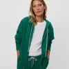 Michael Stars Harper Plush Terry Zip-Up Hoodie- Loungewear