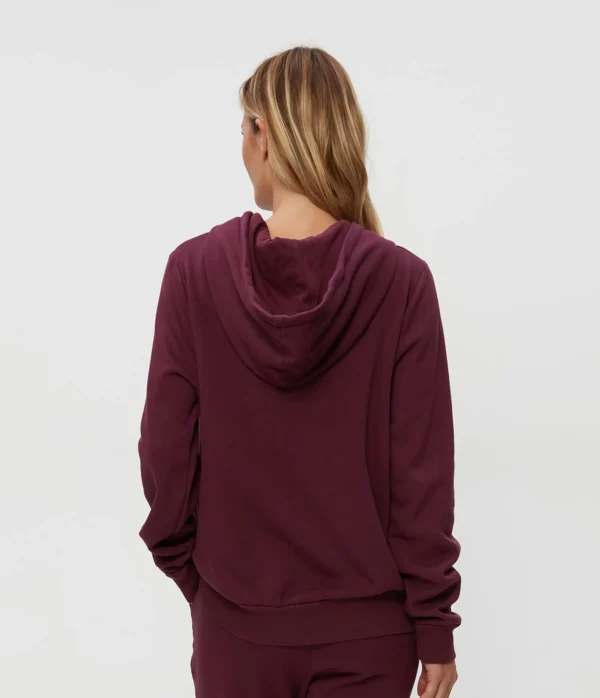 Michael Stars Harper Plush Terry Zip-Up Hoodie- Loungewear